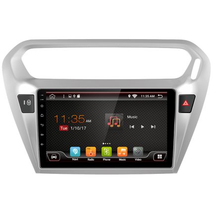 Car radio Topway for Peugeot 301 Citroen C-Elysee Android GPS