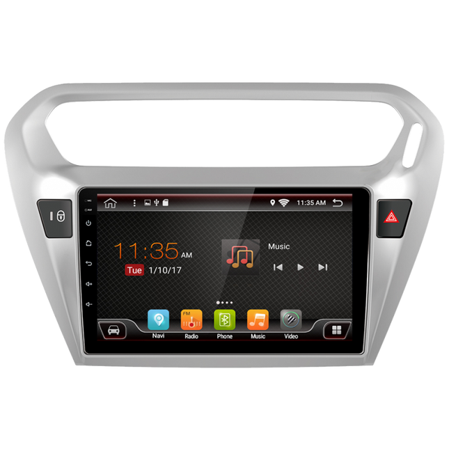 Car radio Topway for Peugeot 301 Citroen C-Elysee Android GPS