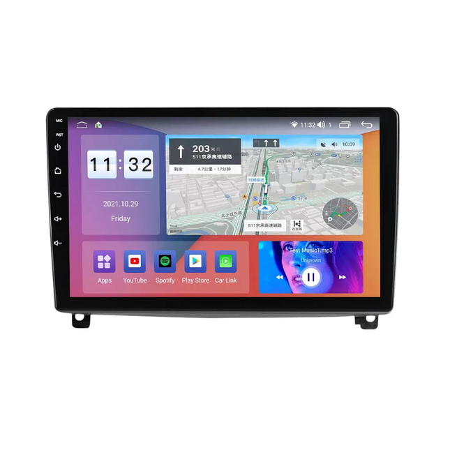 Car Stereo Topway for Peugeot 407 2004-2010 9" Android 14 GPS