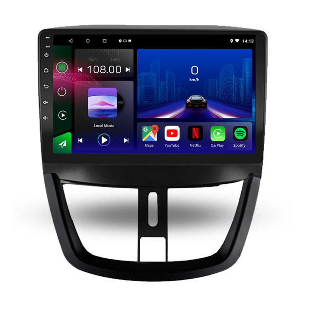 Car Stereo Topway for Peugeot 207 2006-2014 9" Android 14 GPS