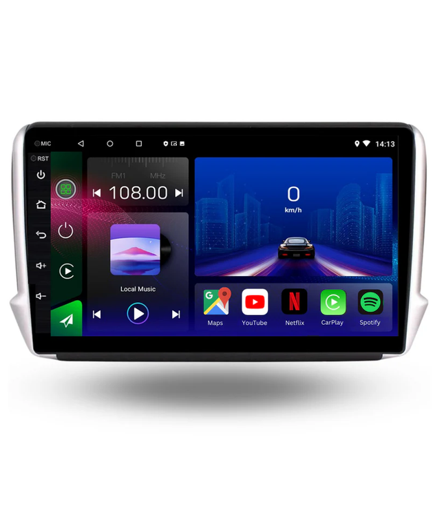 Car Stereo Topway for Peugeout 208 2008 | 2012-2019 9" Android 14 GPS