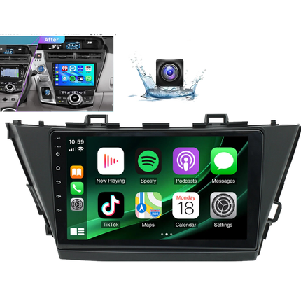 Car stereo Topway for Toyota prius 2012-2016 Carplay Android 15 Radio GPS Navi FM