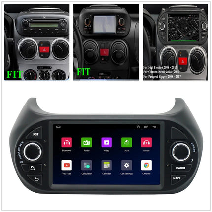Car Radio Topway for Fiat Fiorino/Qubo/Peugeot Bipper/Citroen Nemo Android 15