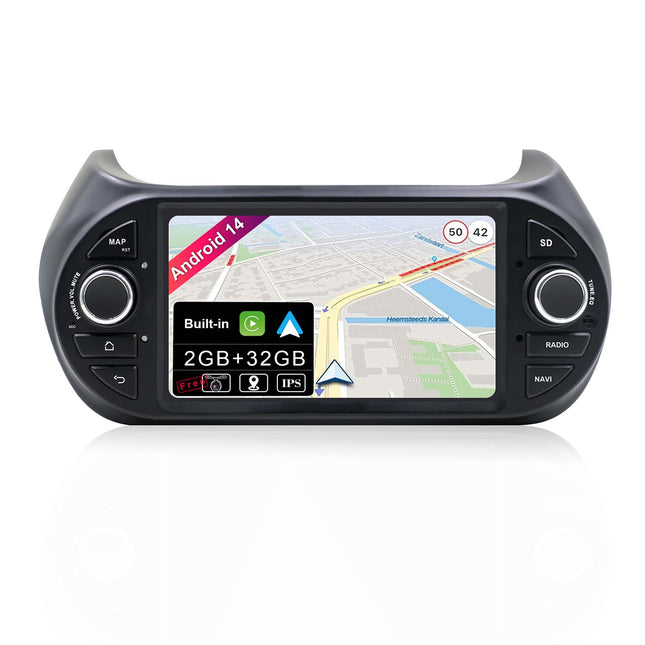 Car Radio Topway for Fiat Fiorino/Qubo/Peugeot Bipper/Citroen Nemo Android 15