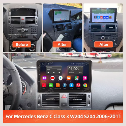 Car radio Android Topway  for Mercedes Benz C Class W204 S204 2006-2011