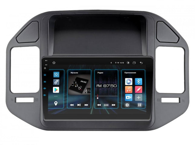 Car radio Topway for  Mitsubishi Pajero 3 V70 V60 1999-2006 Android GPS