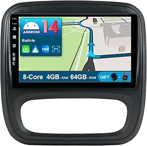 Car radio Topway for Renault Trafic 3 2014-2021 Vauxhall Vivaro  Android GPS