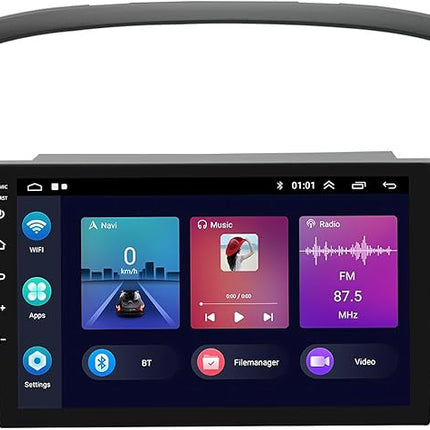 Car Stereo Topway for Peugeot 607 2004 - 2010 9" Android 14 GPS