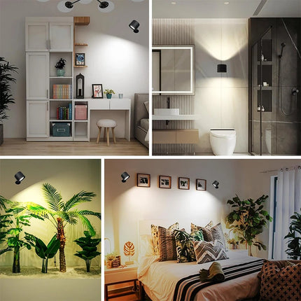 Modern Touch-Control LED Wall Light – Magnetic Rechargeable Sconce (Round, Crystal Body)