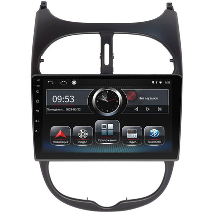 Car Stereo Topway for Peugeot 206 1998-2016 9" Android 14 GPS