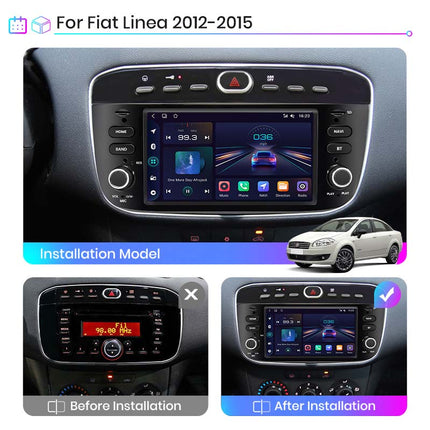 Car stereo For Fiat Grande Punto Linea Android 15 Radio GPS Navi FM