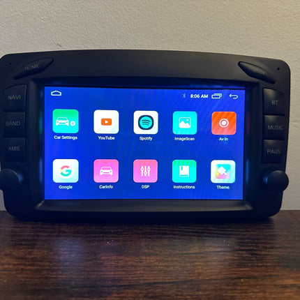 Car stereo radio for Mercedes Benz C-W203 CLK W209 7" Android15 GPS Wifi